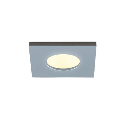 Vierkante geborsteld Chroom Verandaverlichting Dico, IP65, dimbaar