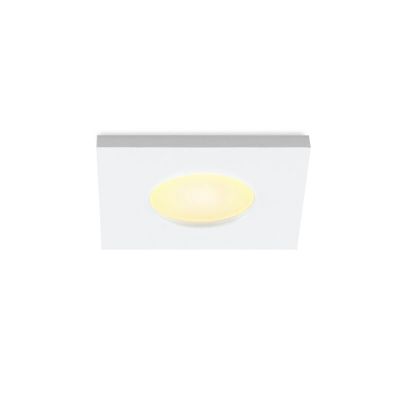 Vierkante witte Verandaverlichting Dico, IP65, dimbaar
