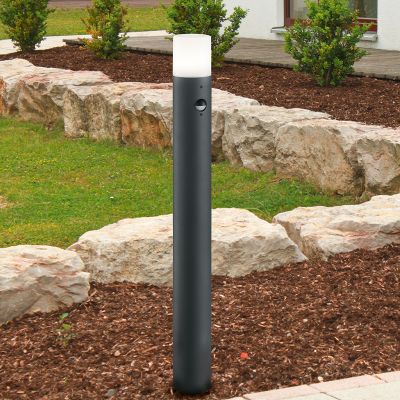 Antraciete staande buitenlamp met bewegingssensor, Fjelso, IP44