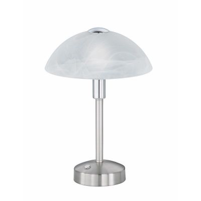 Nikkelen notarislamp klassiek, Notaris, 4W, 3000K LED, met schakelaar