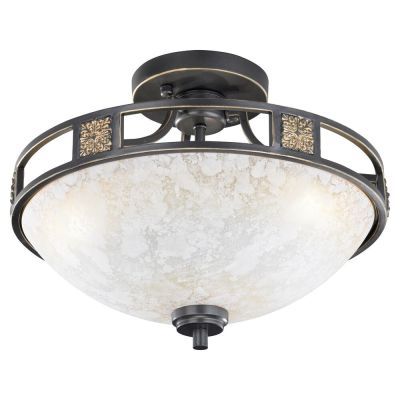 Roestkleurige plafondlamp klassiek, Letchworth