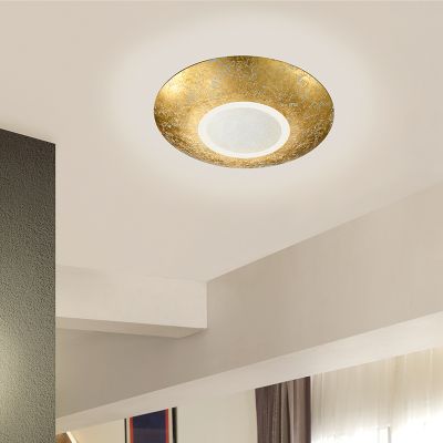Gouden plafonnière klassiek, Wilke, 12W, 3000K LED