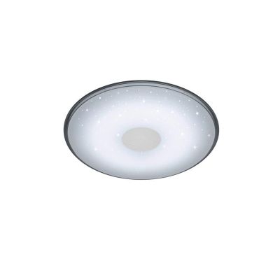 Witte plafonnière modern, Levain, 30W, warm tot koud wit verstelbare LED, met afstandsbediening