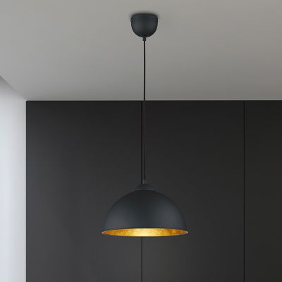Zwarte hanglamp metaal, Lyndee