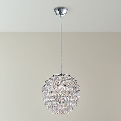 Chromen hanglamp retro, Ilse