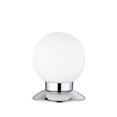 Chromen tafellamp modern, Nolan, 3W, 3000K LED, met schakelaar