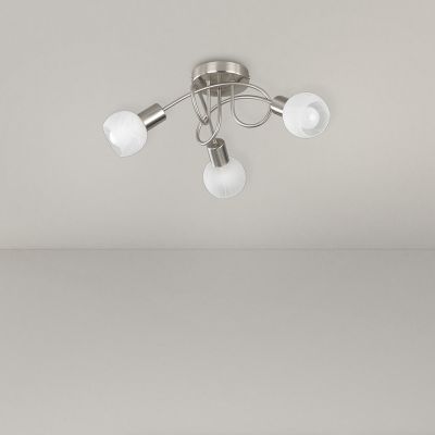 Nikkelen plafonnière modern, Benita