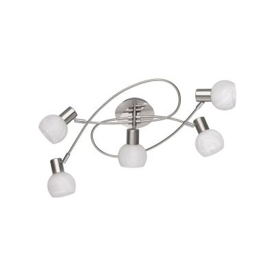 Nikkelen plafonnière modern, Benita