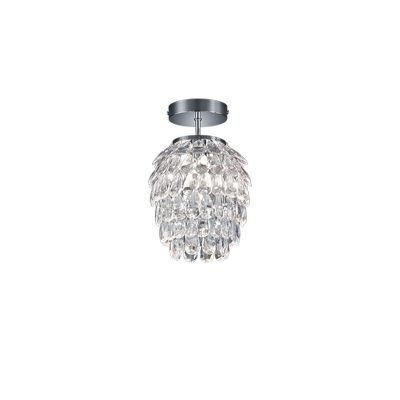 Chromen plafondlamp retro, Ilse