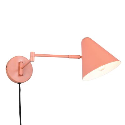 Oranje wandlamp modern, Jille, met schakelaar