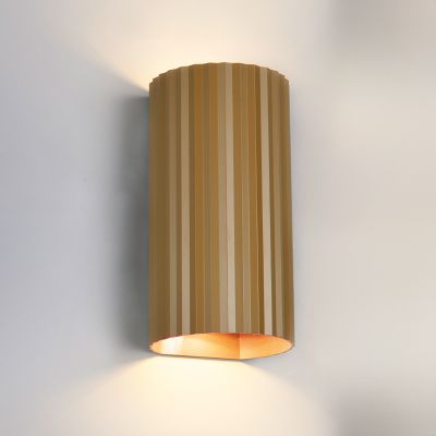 Bruine up down wandlamp modern, Sieb