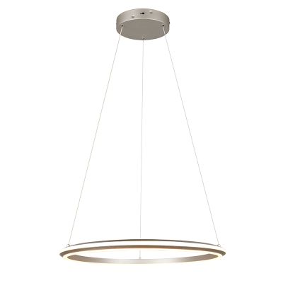 Nikkelen hanglamp modern, Jiry, 48W, white switch LED, 3-staps dimbaar