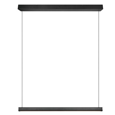 Zwarte hanglamp modern, Wishal, 29W, white switch LED, 3-staps dimbaar