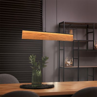 Design hanglamp hout, Tanneke, 39W, 3000K LED, 3-staps dimbaar