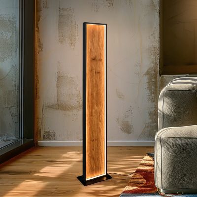 Design vloerlamp hout, Tanneke, 35W, 3000K LED, met schakelaar