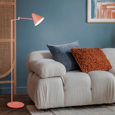 Oranje vloerlamp modern, Jille, met schakelaar