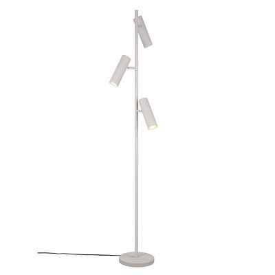 Grijze vloerlamp modern, Sieb, met schakelaar