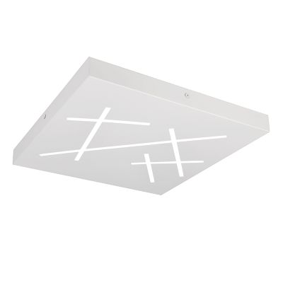 Witte plafonnière design, Eelco, 24W, warm tot koud wit verstelbare LED, 3-staps dimbaar