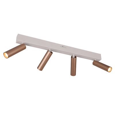 Bruine plafondspot modern, Smail, 5,5W, white switch LED, 3-staps dimbaar