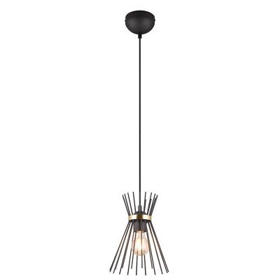 Zwarte hanglamp industrieel, Fransiscus