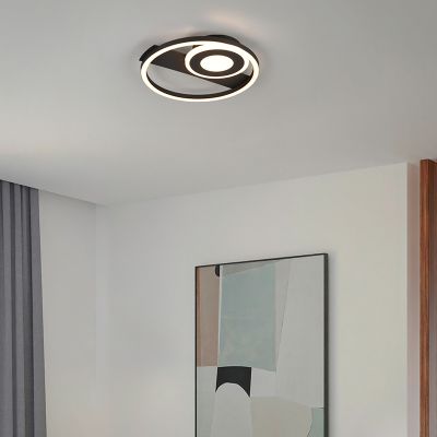 Zwarte plafonnière design, Jantuano, 22W, 3000K LED