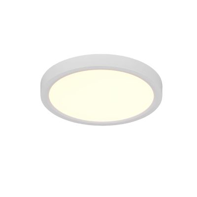 Witte plafonnière modern, Zayd, 18W, white switch LED, 3-staps dimbaar