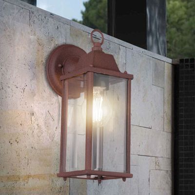 Industriële buitenlamp Celeste, Roestkleurig