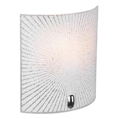 Chromen wandlamp Quinten, metaal