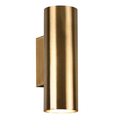Bronzen up down wandlamp modern, Kaso