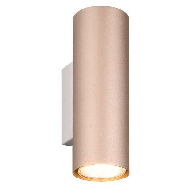 Bruine up down wandlamp modern, Kaso