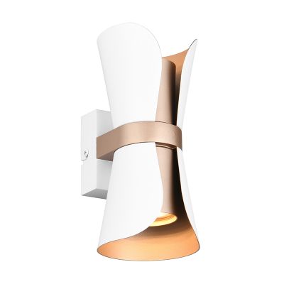 Witte wandlamp design, Suad, met schakelaar