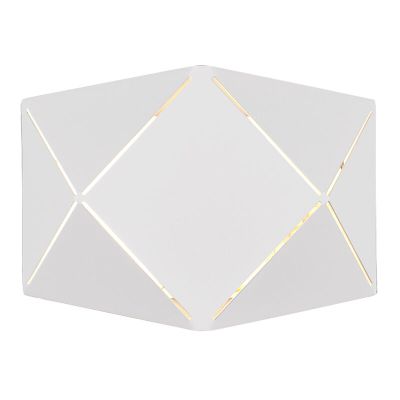 Witte wandlamp Soloro, metaal, modern, 6 watt