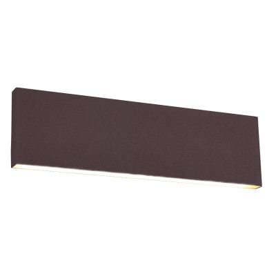 Roestkleurige up down wandlamp Coscon, metaal, modern, 6 watt
