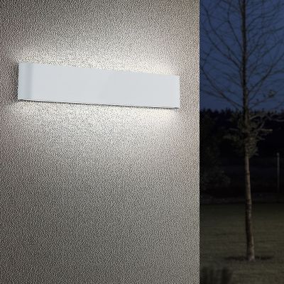 Witte buitenlamp modern, Bridlington, 8W, 3000K LED, IP54