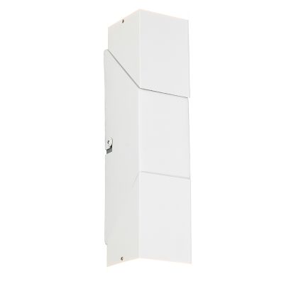 Witte up down wandlamp modern, Lok, 3W, 3000K LED