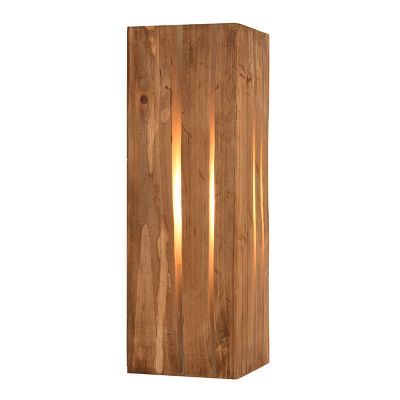 Landelijke wandlamp hout, Karijn