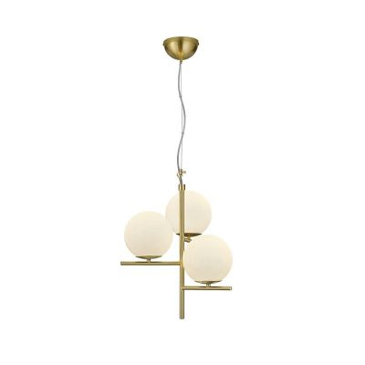 Messing eettafel hanglamp modern, Silkis