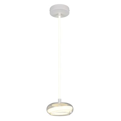 Witte hanglamp modern, Abdelaziz, 3-staps dimbaar