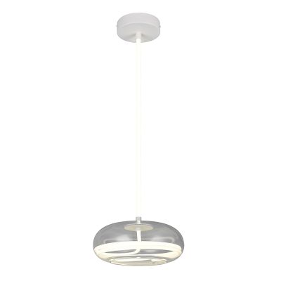 Witte hanglamp modern, Abdelaziz, 3-staps dimbaar