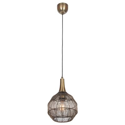Bronzen hanglamp landelijk, Rins