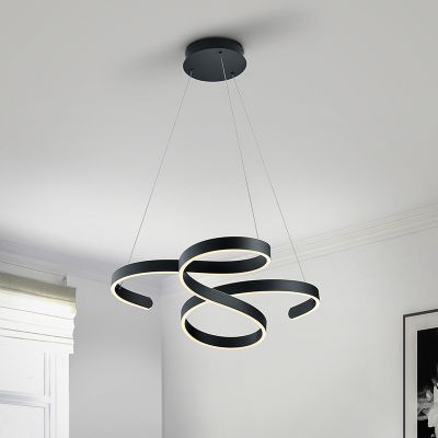 Antraciete hanglamp Davu, metaal, modern, 52 watt