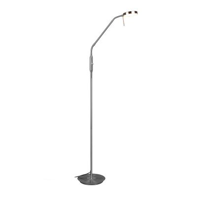 Nikkelen booglamp modern, Bilge, 12W, in lichtkleur verstelbare LED, met schakelaar