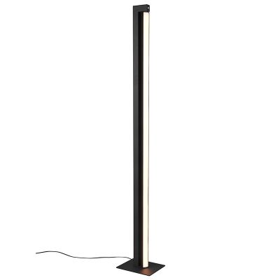 Zwarte vloerlamp modern, Raihana, 21W, white switch LED, met touchdimmer