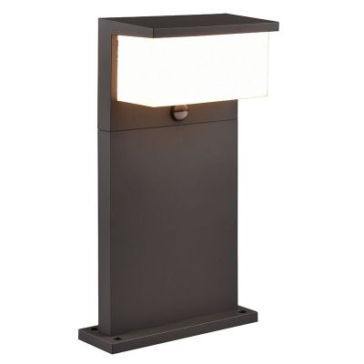 Antraciete staande buitenlamp met bewegingssensor modern, Slimane, 13W, 3000K LED, IP54