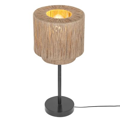 Beige tafellamp landelijk, Rinus