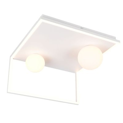 Witte plafondlamp modern, Reyhan, 3-staps dimbaar