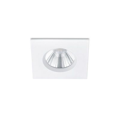 Witte badkamer inbouwspot Iman, metaal, IP65, 5 watt