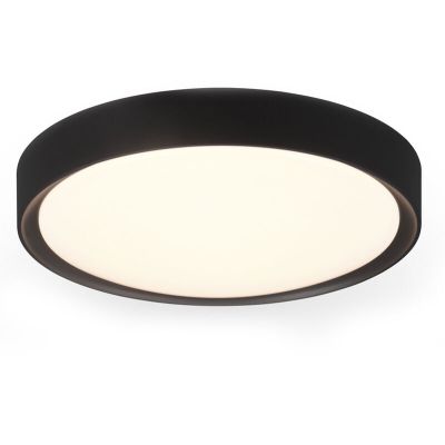 Zwarte badkamer plafondlamp Evelina, kunststof, 18w, 3000K LED