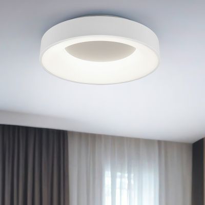 Moderne Plafonniere Jered, Wit, 45 cm, geintegreerd LED