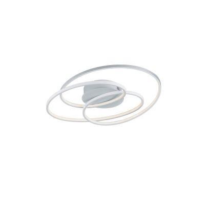 Witte plafonniere Sabra, metaal, modern, 38 watt